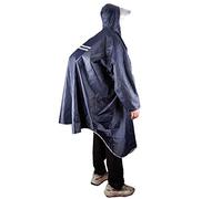 MAGARROW Poncho de pluie imperméable léger avec capuche réglable pour homme et femme - Pour l'extérieur, le cyclisme, la randonnée, bleu marine, taille unique