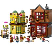 LEGO Harry Potter Magasin d'Accessoires de Quidditch et Marchand de Glaces - Jeu de Construction - 2 Boutiques du Chemin de Traverse, 6 Minifigurines & Nimbus 2000 - Cadeau Garçon ou Fille 8 Ans 76452