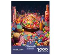 Magasin de Bonbons Puzzle 1000 Pièces Educa Jouet en Bois Cadeau Unique DécoRation Intérieure Art Jeu Éduchatif Challenge Toy Adultes Et Enfants À Partir De 14 Ans 70x50cm/1000pcs