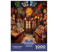 Magasin de Bonbons Puzzle 1000 Pièces Educa Jouet en Bois Divertissement Créatif Décoration Intérieure Jeu Éduchatif Challenge Toy pour Adultes Et Enfants À Partir De 12 Ans 70x50cm/1000pcs