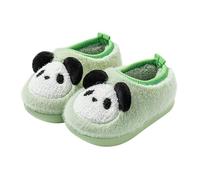 Magasin de courses pour l'hiver garçons et filles maison intérieur mignon en laine rembourrée pantoufles bébé bébé chaussures en coton chaussons enfants garçons doublés, vert, 22 EU