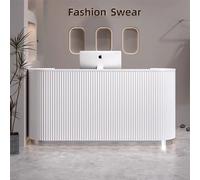 Magasin Salon Réception Comptoir Caisse Magasin Blanc 240*60cm