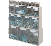 Lockweiler Casier transparent H164xl600xP134mm 5 x C plastique beige LOCKWEILER Quantité:1