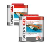 MagazziniGM SVERNIGEL, Décapant Gel Universel, Agit sur Fer, Bois, Murs, Sans Chlorure, Formule Gel Anticoulure, Efface Peintures Anciennes et Tenaces, 750ml (2)