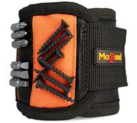 MagBand Bracelet magnétique pour Tenir vis, Clous et mèches - 10 aimants puissants - Bracelet d'outils pour Homme et Femme - Idée Cadeau pour Papa, Mari, Bricoleur ou Femme Pratique