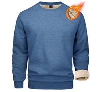 MAGCOMSEN Sweat-shirt d'hiver en polaire pour homme - Pull de sport chaud à manches longues avec col rond