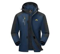 MAGCOMSEN Vestes légères pour hommes Veste de montagne imperméable Vestes de randonnée et d'escalade pour hommes Vestes tactiques à capuche Vestes de chasse en montagne avec chapeau amovible, L