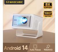 Magcubic Android 14 900ANSI projecteur mise au point automatique natif 1080P Support 8K avec Wifi6 BT5.4 film Portable extérieur HY350Max HY350MAX