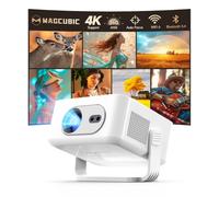 Magcubic Android 14 Videoprojecteur, Mini projecteur 4K avec Wi-FI 6 Double Bande, BT 5.4, Prise en Charge 260 ANSI, Mise au Point Automatique et Correction trapézoïdale pour projecteur Home cinéma