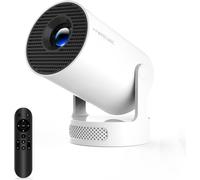 Magcubic HY300pro+ Video Projector, Mini Projector 4K Support Portable Android 11.0 Overhead Projector with WiFi6 BT5.4, 180° Rotation Speaker 5W Video Projector Home Theater, Voice Remote Control