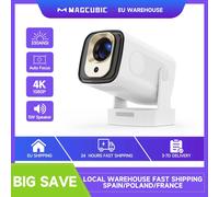Magcubic HY310 Android 11 projecteur 4K natif 1080P mise au point automatique natif 330ANSI double Wifi BT5.4 Air souris voix maison film extérieur HY310 White
