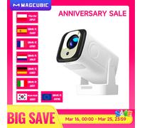 Magcubic HY310 Android 11 projecteur 4K natif 1080P mise au point automatique natif 330ANSI double Wifi BT5.4 Air souris voix maison film extérieur HY310 White
