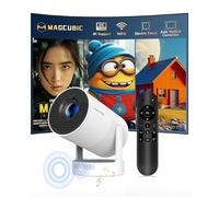 Magcubic Mini Videoprojecteur 4K Supportée, Mini Projecteur Électrique Foyer 5G WiFi6 BT5.4 1080p Full HD, Videoprojecteur Portable 260ANSI Correction Trapézoïdale Horizontale Auto