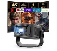 Magcubic Projecteur, 260 ANSI Wi-FI 6 et Bluetooth 5.4, Mini projecteur 4K, Correction Automatique du trapèze et Mise au Point Manuelle, Projection Libre à 360° Plus 35° pour Home cinéma