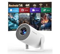 Magcubic Videoprojecteur Portable 4K Supportée, Mini Projecteur 200 ANSI | Rétroprojecteur Vidéo WiFi 6 Bluetooth 5.4, 720P HD Natif, Correction Trapézoïdale Horizontale Automatique, 180° Rotatif