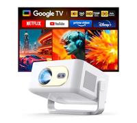 Magcubic Videoprojecteur Portable, avec Google TV/Apps IntéGréEs Mini Projector Courte Focale Auto Focus/Keystone WiFi Dual Bande 2,4g/5g Et Bluetooth Exterieur Home Cinema 180° Rotation