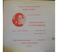 Magda Olivero - Magda Olivero: In Live Performance of Francis Poulenc's La Voix Humane [Vinyl]