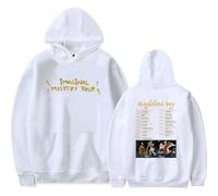 Magdalena Bay Merch Imaginal Mystery Tour 2026 Sweat à capuche à manches longues Fan Merch Pull décontracté Unisexe, blanc, L