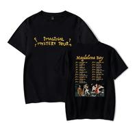 Magdalena Bay Merch Imaginal Mystery Tour 2026 T-shirt à manches courtes Fan Merch Hommes Femmes Vêtements pour l'été, Noir , 3XL