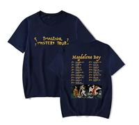 Magdalena Bay Merch Imaginal Mystery Tour 2026 T-shirt à manches courtes Fan Merch Hommes Femmes Vêtements pour l'été, bleu marine, S