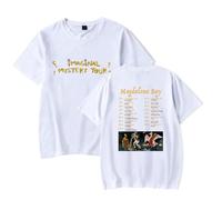 Magdalena Bay Merch Imaginal Mystery Tour 2026 T-shirt à manches courtes Fan Merch Hommes Femmes Vêtements pour l'été, blanc, XXS