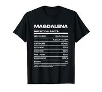 Magdalena Valeur Nutritive Nom Drôle T-Shirt Graphique avec Valeur
