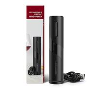 MAGDEN Tire Bouchon Electrique Rechargeable, Ouvre Bouteille Electrique Professionnel sans Fil avec Coupe Capsule, Cable de recharge USB, Idée Cadeau pour Amateur de Vin, Noir