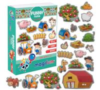 Magdum 19 Magnet Enfant Ferme Drôle - Aimant Animaux - Jeux Aimanté - Jouet 3 Ans