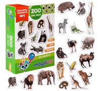 Magdum 19 Magnet Zoo Photo - Aimant Animaux Frigo - Jeux Aimanté - Magnetique Enfant 3 Ans