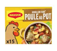MAGE - Bouillon Concentré Saveur Poule au Pot, Parfait pour Relevé Vos Plats Maison (15 Cubes, 150g) - Lot de 4 - vendu par Lot