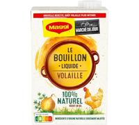 MAGE - Bouillon Liquide Volaille Intense pour Soupes et Plats Savoureux, Cube Pratique 400mL - Lot de 4 - vendu par Lot