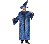 Mage céleste - déguisement de magicien avec motif d'étoiles Taille: M-L
