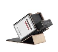 Mage Tech Adventurer [Champion] Solution 60 cartes - support Avatar + boîte dés Pocket avec compteur de vie - Robuste, extensible - MTG Standard/LOR/PTCG - Noir/Or pâle