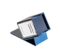 Mage Tech Adventurer [Hero] Boîte de deck modulaire - convient pour 99 cartes à double pochette - Support Avatar inclus - Ultra-robuste, extensible - MTG Commander/EDH & plus -Noir/bleu