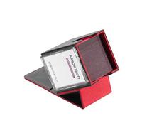 Mage Tech Adventurer [Hero] Boîte de deck modulaire - convient pour 99 cartes à double pochette - Support Avatar inclus - Ultra-robuste, extensible - Mtg Commander/Edh & plus - Noir/Rouge
