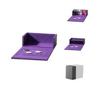 Mage Tech Backpack Token Box (Module Adventurer) - Panneau arrière à Clipser - Compteur de Vie intégré - Contient 30+ dés de Points ou Cartes doublement protégées (2. Eclipse (Noir/Violet))