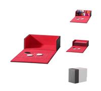 Mage Tech Backpack Token Box (Module Adventurer) - Panneau arrière à Clipser - Compteur de Vie intégré - Contient 30+ dés de Points ou Cartes doublement protégées (2. Ambition (Noir/Rouge))