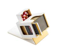 Mage Tech Boîte de jeu de cartes pour MTG Commander - Design breveté, affichage Commander, support de deck - Convient pour 100 cartes à double sleeve, comprend une brique de cartes 35pt et un plateau