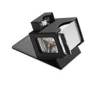 Mage Tech Boîte de rangement pour deck de cartes MTG Commander - Design breveté, présentoir Commander, compatible avec 100 cartes à double manche, brique à cartes 35pt et bac à dés - Noir