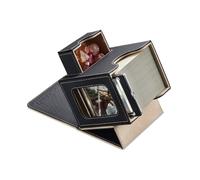 Mage Tech Boîte pour Decks Commander pour MTG - Conception Brevetée, Affichage Commander, Convient pour 100 Cartes Double-Sleeve, Porte-Carte Magnétique de 35pt & Plateau à Dés - Noir/Or pâle