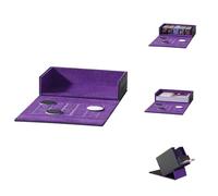 Mage Tech Pocket Dice Box (Module Adventurer) - Compteur de vie intégré - Contient 15 dés de comptage (15 mm) ou 30+ cartes sans pochette - Se range dans Adventurer (2. Eclipse (Noir/Violet))
