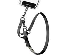 MAGEASY Bandoulière universelle 2 en 1 pour téléphone portable avec porte-clés intégré, languette d'attache de téléphone, anti-chute et antivol pour activités quotidiennes et de plein air