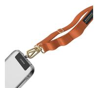 MAGEASY Crossbody Lanière pour téléphone portable - Sangle universelle réglable de 20 mm pour iPhone, Samsung, Plus, Orange, 35" to 63"