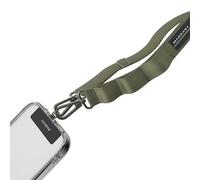 MAGEASY Bandoulière universelle pour téléphone portable, sangle antivol pour iPhone 16 Pro Max et la plupart des smartphones, pour homme et femme, 20 mm, vert kaki