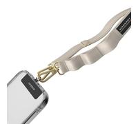 MAGEASY Lanière universelle pour téléphone portable à bandoulière - Sangle de téléphone antivol pour iPhone 16 Pro Max et la plupart des smartphones, pour hommes et femmes | 20 mm (Starlight)