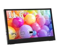 Magedok 11.6 inch Portable Monitor, 1366x768 HD IPS Small HDMI Display, Dual USB-C, Low Power External Screen for Laptop PC Mac Switch Rasp Pi Xbox, Lightweight Second Monitor with Stand