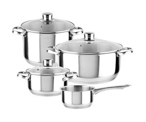 MAGEFESA 01BXDUX007P - Batterie de cuisine complète modèle DUX 7 pièces en acier inoxydable