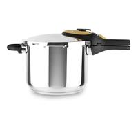 Magefesa Activa2 - Autocuiseur express rapide 7,5 l, acier inoxydable 18/10, 2 programmes de cuisson, tous types de cuisinières, induction, manche moutarde