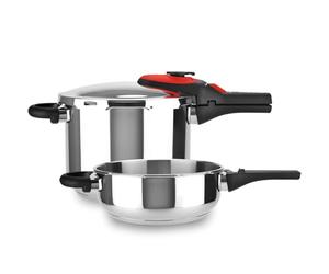 Magefesa Activa2 - Set de casseroles express rapides 3 + 6 l, acier inoxydable 18/10, 2 programmes de cuisson, convient pour tous types de cuisinières, induction