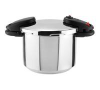 Magefesa Balance - Autocuiseur express 6L, acier inoxydable 18/10, verrouillage automatique, tous types de feux, induction, poignées thermos résistantes, cuisine saine